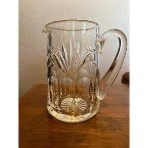 Vintage Waterford Crystal Cut Glass 6 1/2" Pitcher